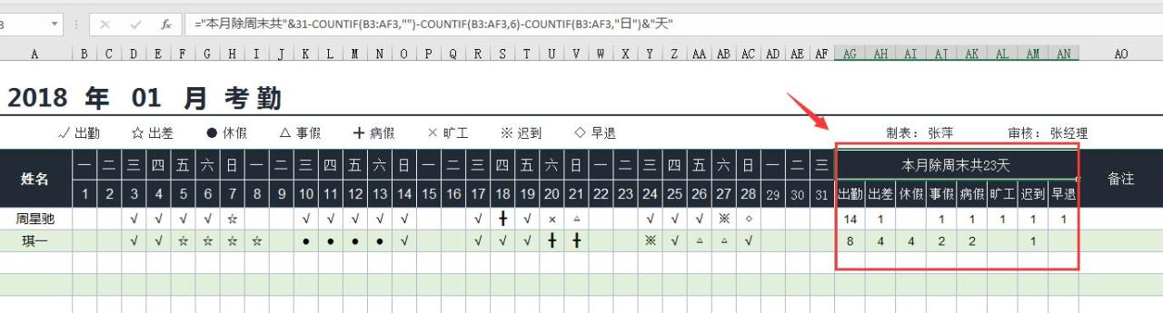 如何使用excel进行循环排班（Excel智能排班系统轻松登记）插图2