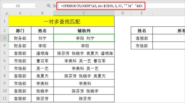 bootstrap表格一对多_面对Excel表的一对多查找匹配，你会用Vlookup函数吗插图3