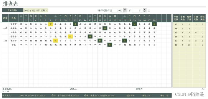 excel自动排班表怎么做？哪里有免费的自动排班表？2022最新整理30份Excel自动排班表，建议收藏插图1